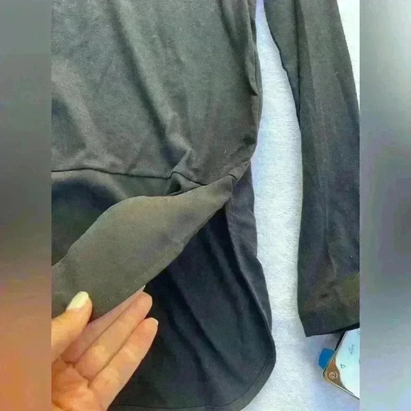 LYSSE layla mixed media top in black - XS - Picture 8 of 11